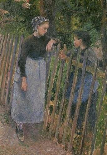 Conversation, Pissarro