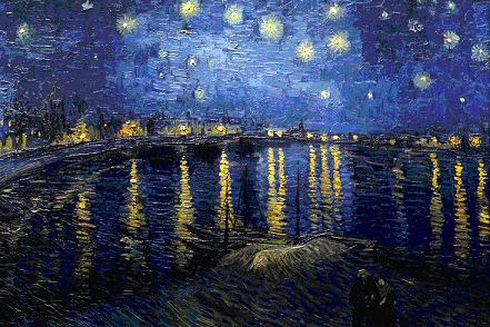 Starry Night over the Rhone, Van Gogh